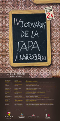 Cartel IV Jornadas de la Tapa de Villarrobledo Cartel IV Jornadas de la Tapa de Villarrobledo