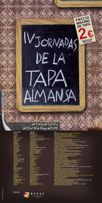 Cartel IV Jornadas de la Tapa de Almansa Cartel IV Jornadas de la Tapa de Almansa